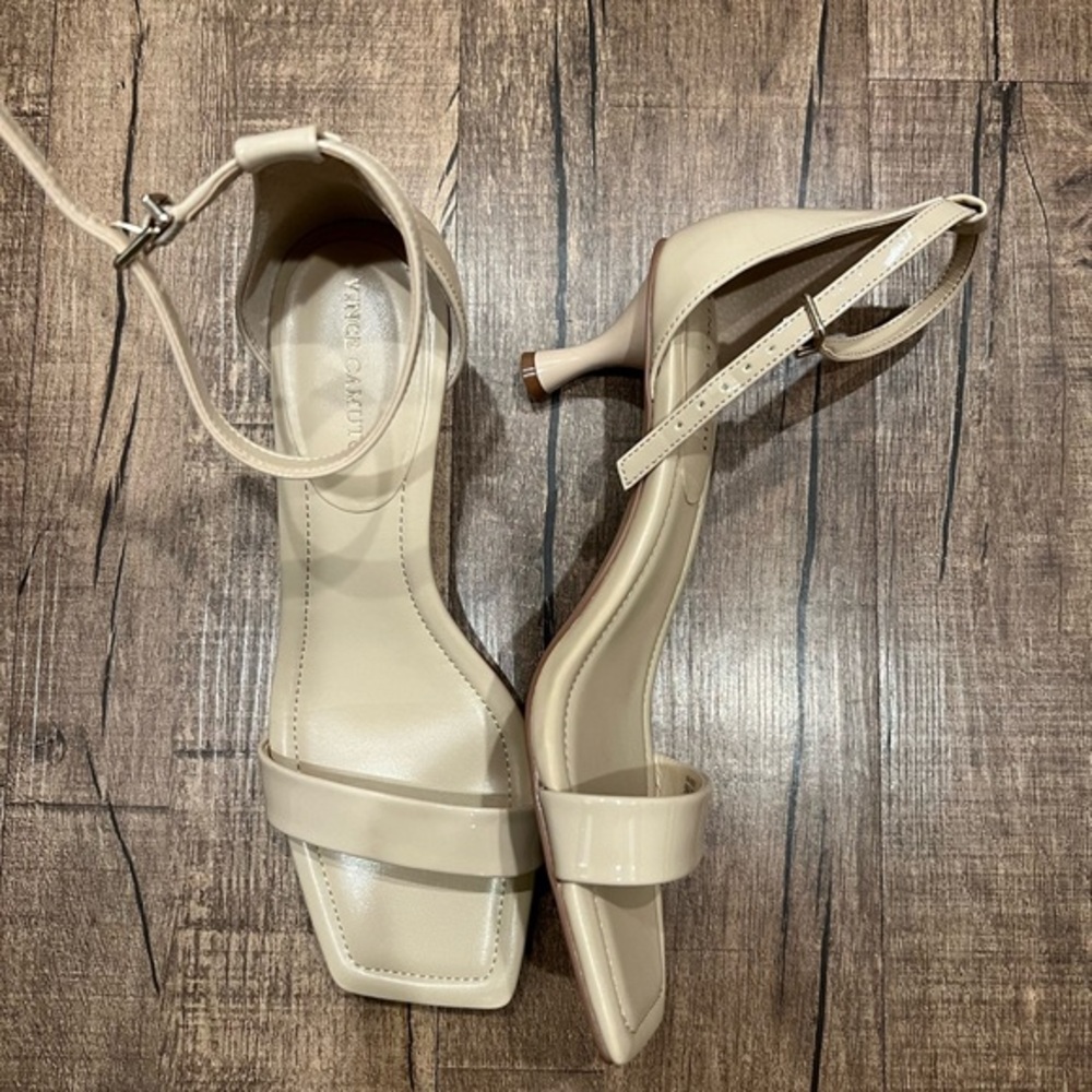 Vince Camuto Nude Ankle Strap Sandals Heels‎ Party Event